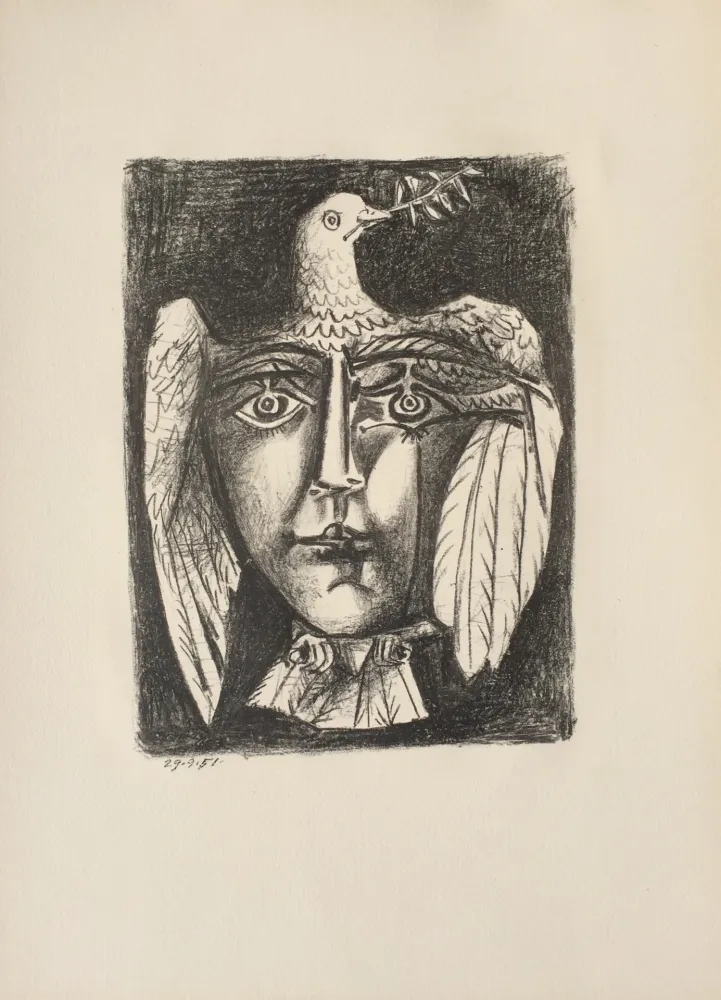 Lithografie Picasso - Le Visage de la Paix (B. 687)