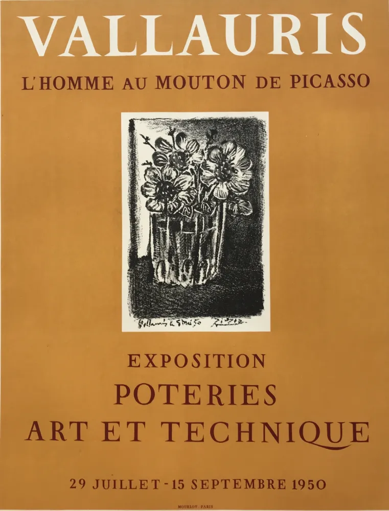 Lithografie Picasso - L'Homme au Mouton de Picasso - Vallauris