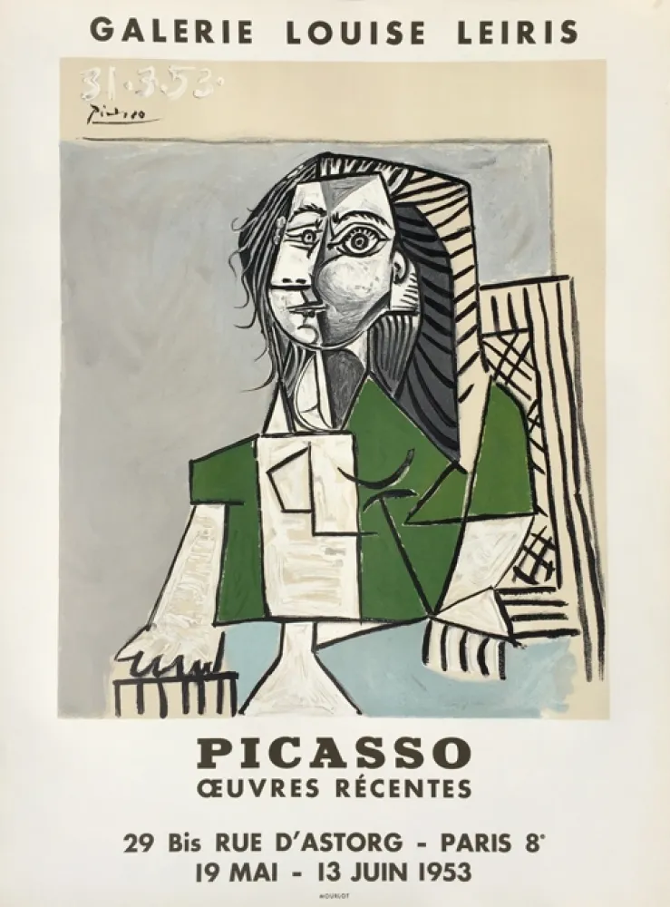 Lithografie Picasso - Oeuvres Récentes, Galerie Louise Leiris