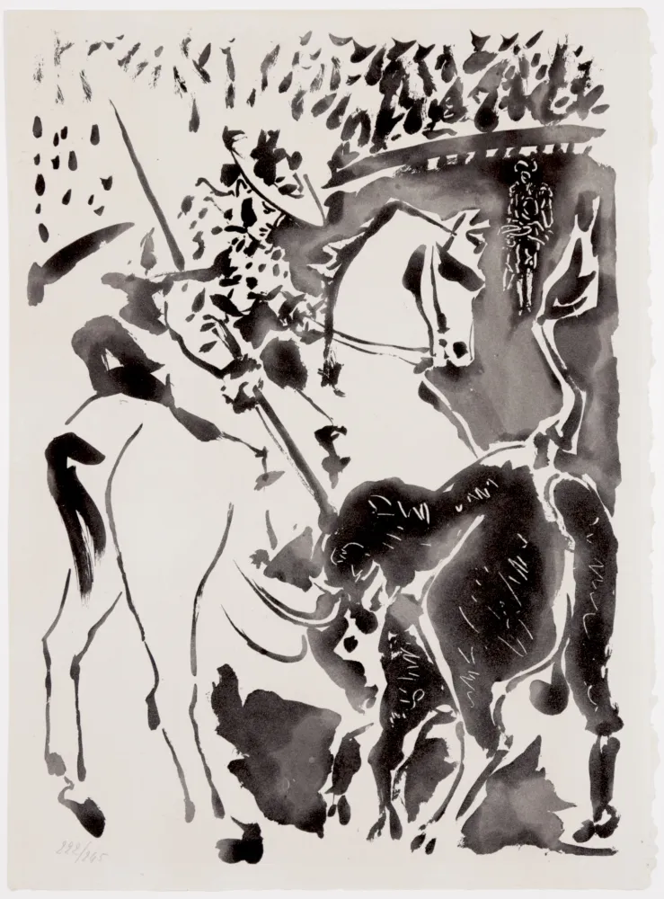 Aquatint Picasso - Picador et Taureau