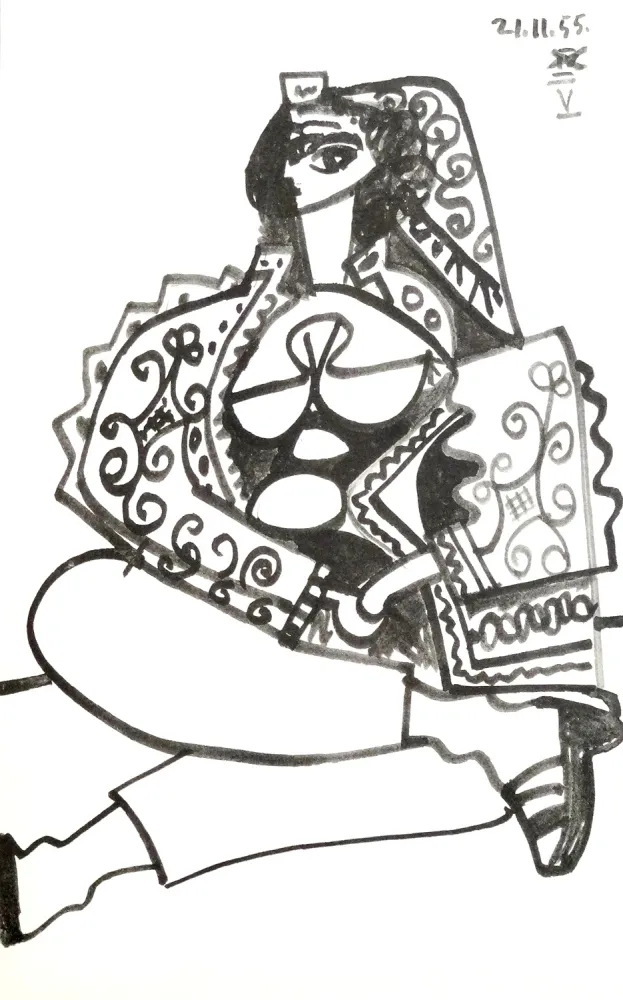 Lithografie Picasso - Portrait de femme