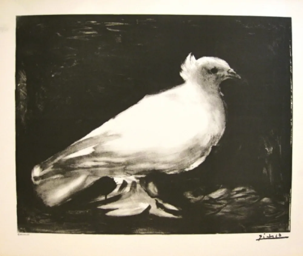 Lithografie Picasso - XXème anniversaire, mouvement de la paix (before lettering)