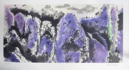 Lithografie Po Chung - Prosperous purple