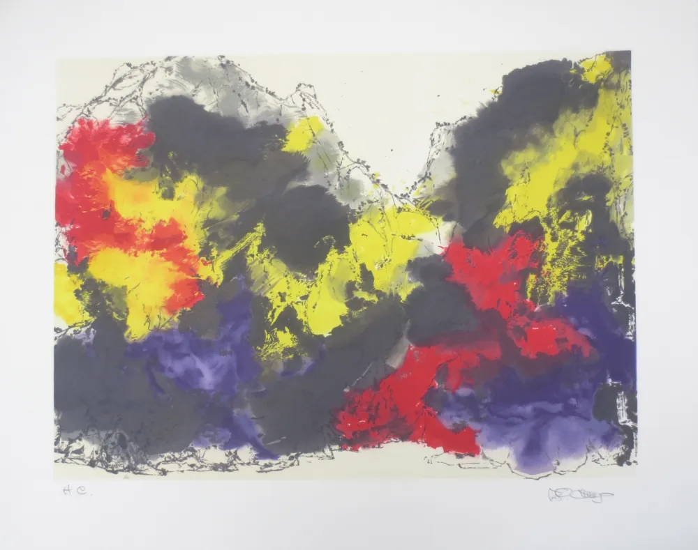 Lithografie Po Chung - Spring river