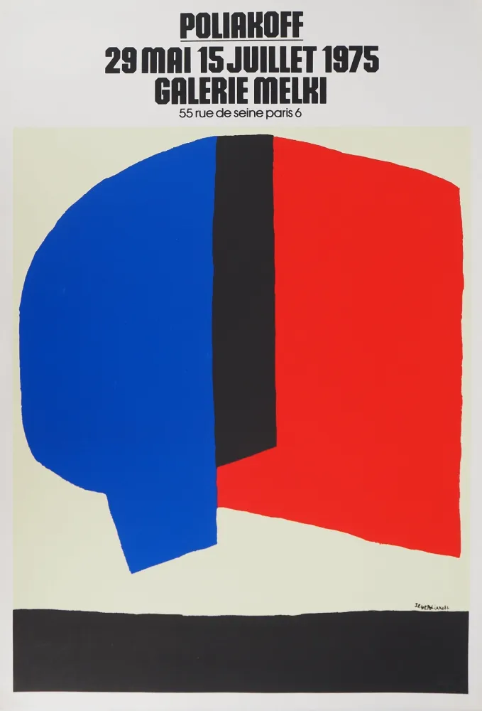 Geïllustreerd Boek Poliakoff - Composition bleu, noire et rouge
