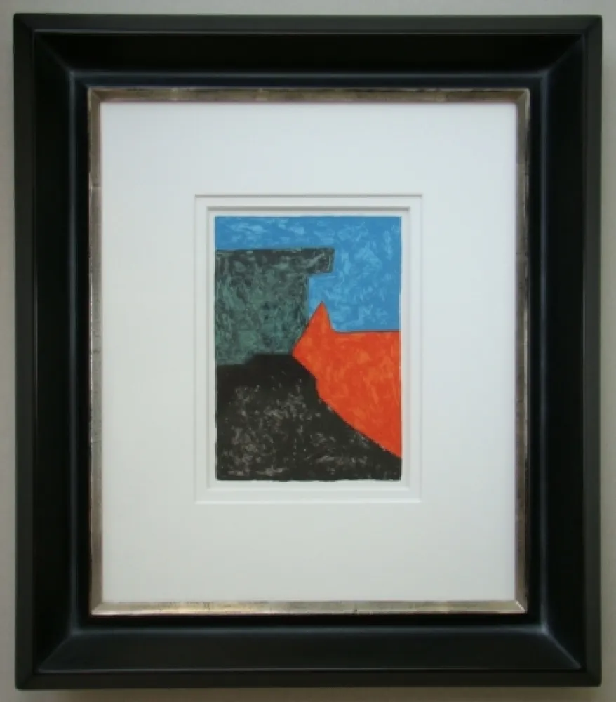 Lithografie Poliakoff - Composition noire, rouge, bleue et verte