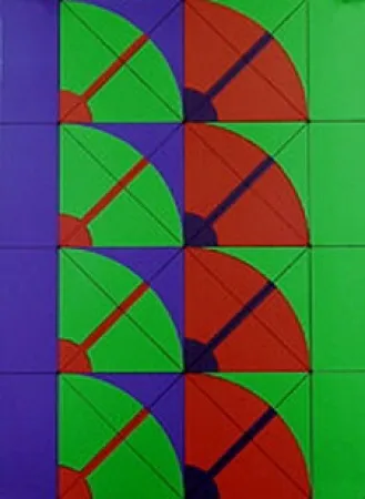 Lithografie Pomodoro - Untitled geometric abstract