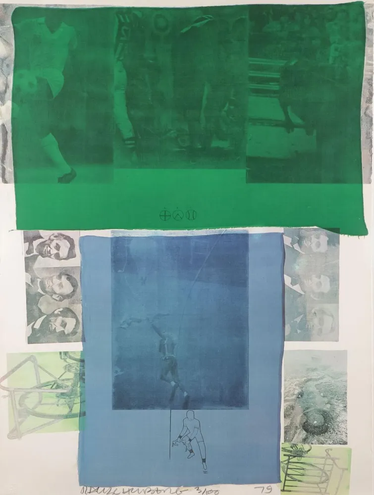 Zeefdruk Rauschenberg - Shoot from the Main Stem