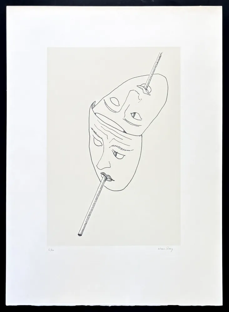 Lithografie Ray - Man Ray (1890–1976) - Maschere - Lithograph on paper