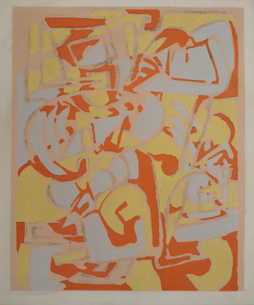 Lithografie Raymond - Paysage abstrait