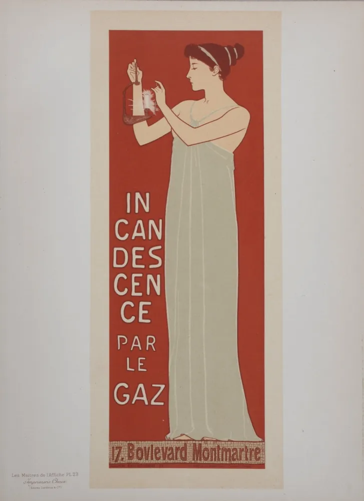 Lithografie Realier-Dumas - L'Incandescence par le Gaz, Les Maitres de L’Affiche