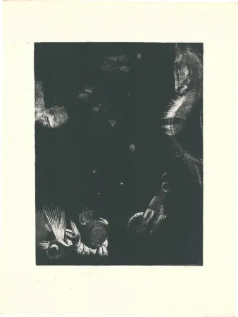 Lithografie Redon - Des peuples divers habitent les pays de l'Océan