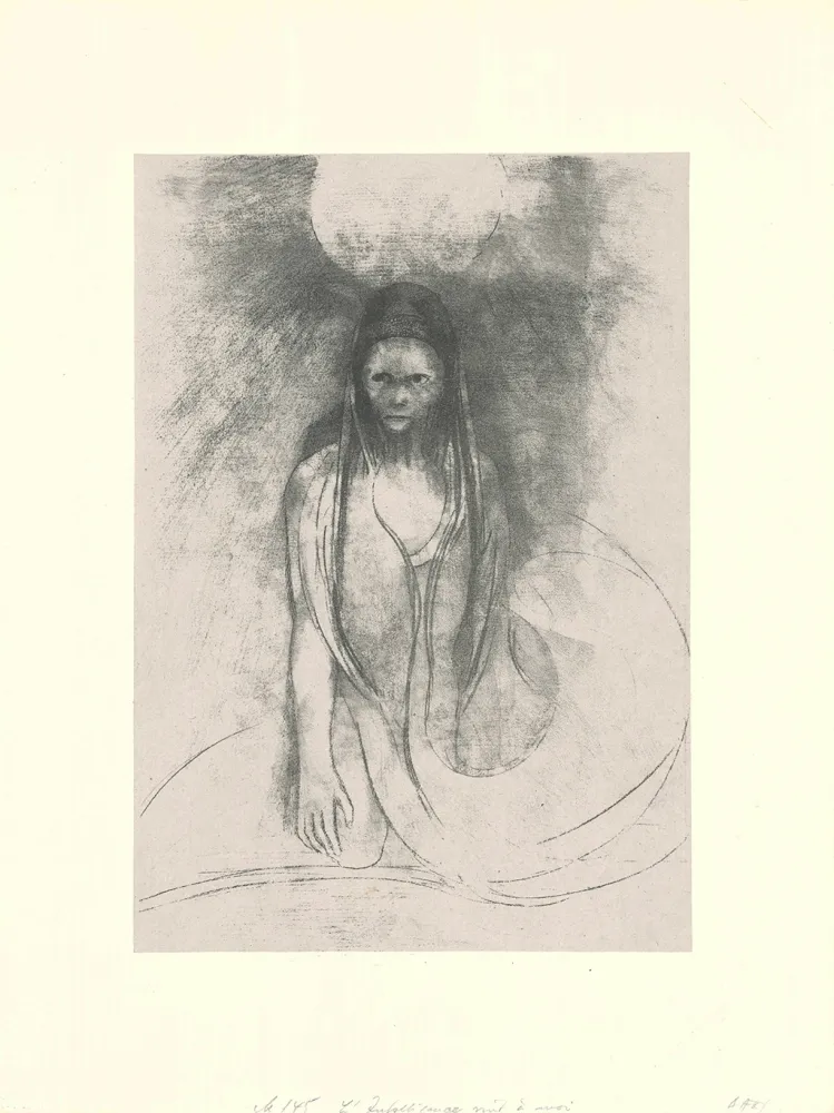 Lithografie Redon - L'intelligence fut à moi!  Je devins le Buddha