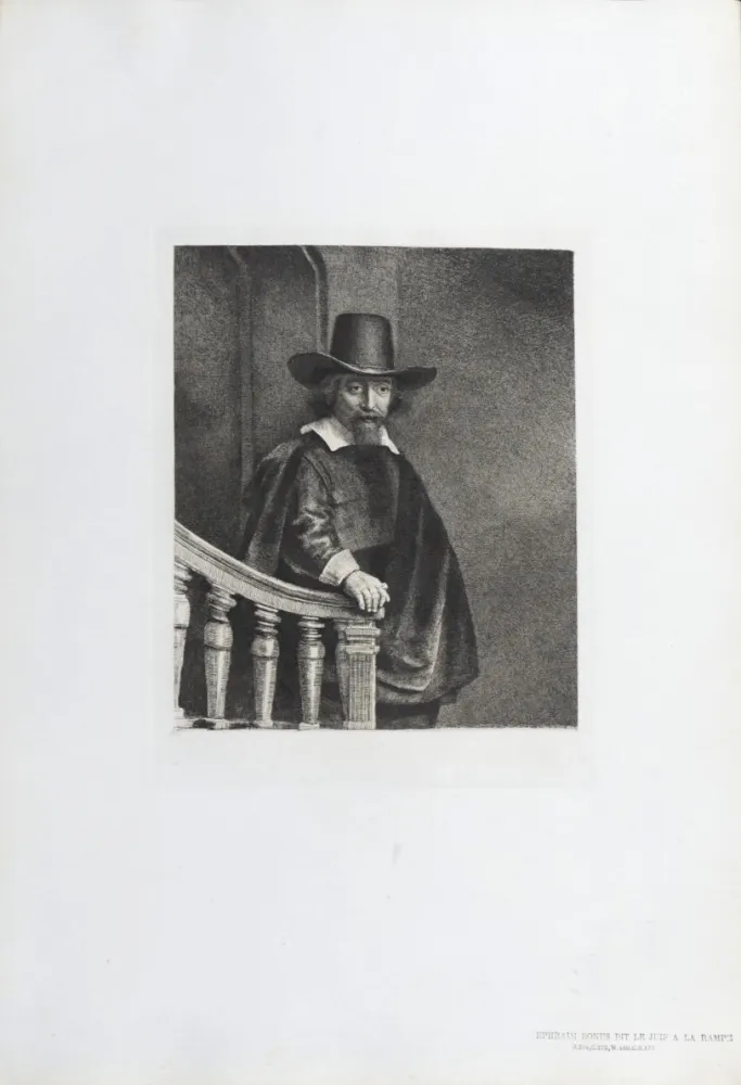 Heliogravure Rembrandt - Ephraim Bonus dit Le Juif à la Rampe