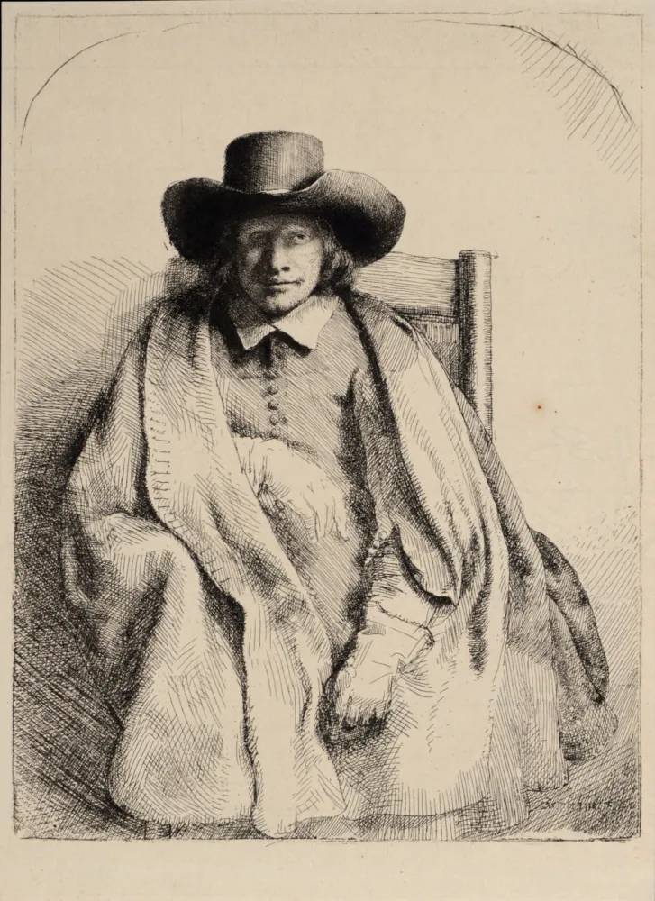Heliogravure Rembrandt - Portrait de Clément de Jonghe