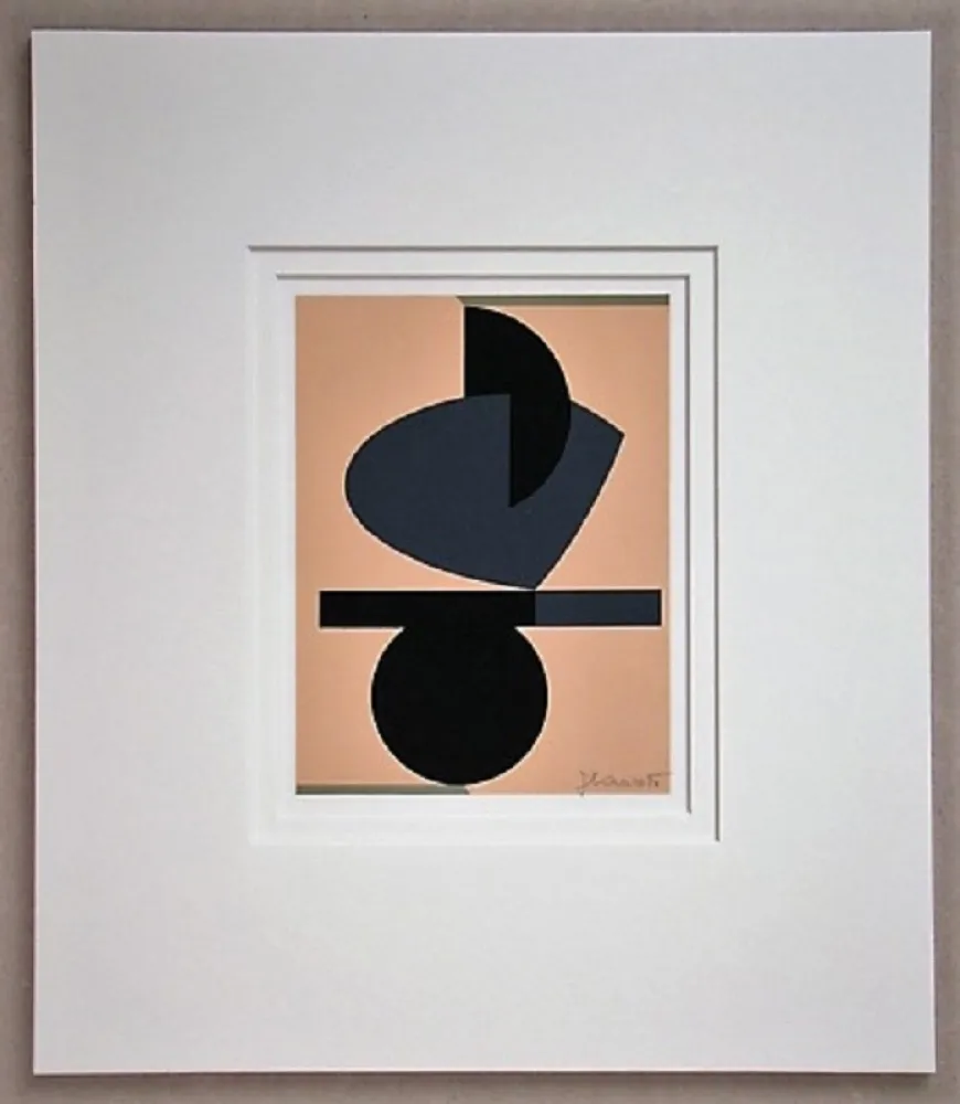 Zeefdruk Rets - Composition Abstait 