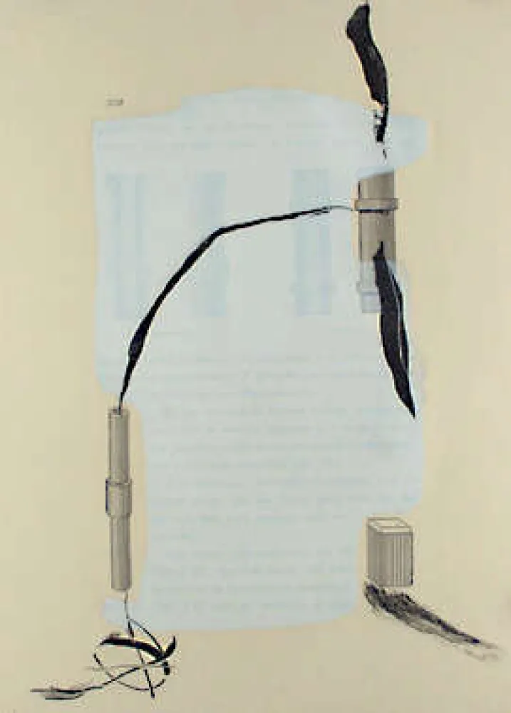 Aquatint Riera I Aragó - Blatt 18 aus Portofolio 19 máquines