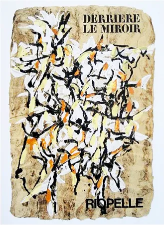 Geïllustreerd Boek Riopelle - Derrière le Miroir n° 160. RIOPELLE. 9 LITHOGRAPHIES ORIGINALES. juin 1966.
