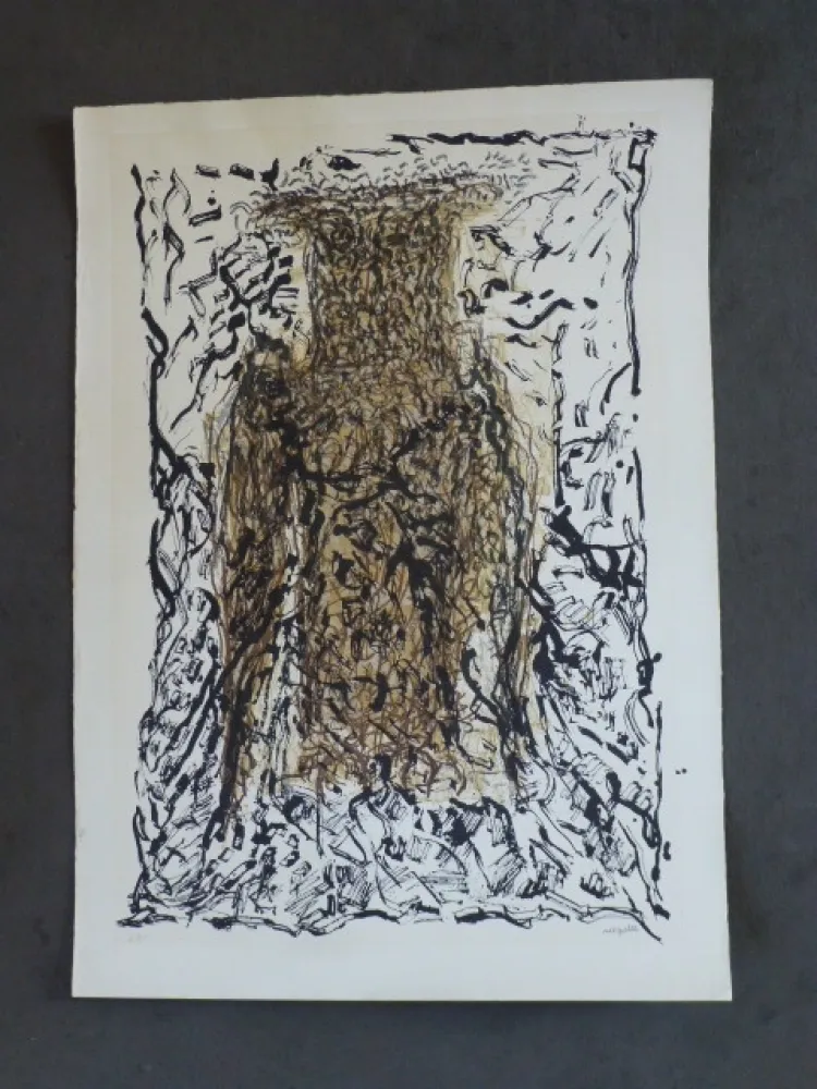 Lithografie Riopelle - Le hibou VII 