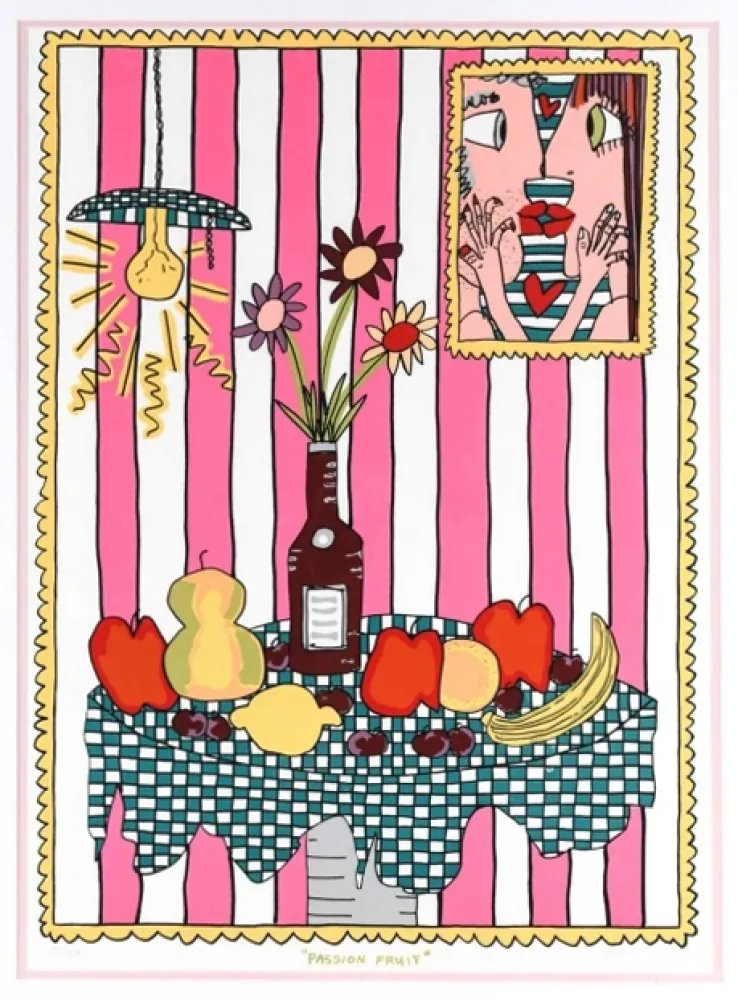 Zeefdruk Rizzi - Passion Flower