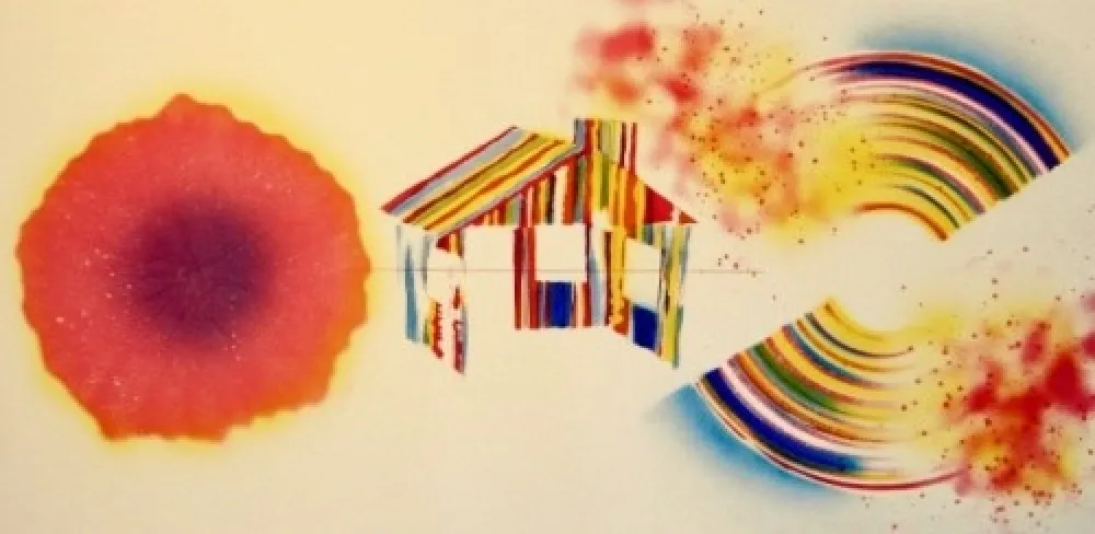 Ets En Aquatint Rosenquist - Hot Lake (State I)