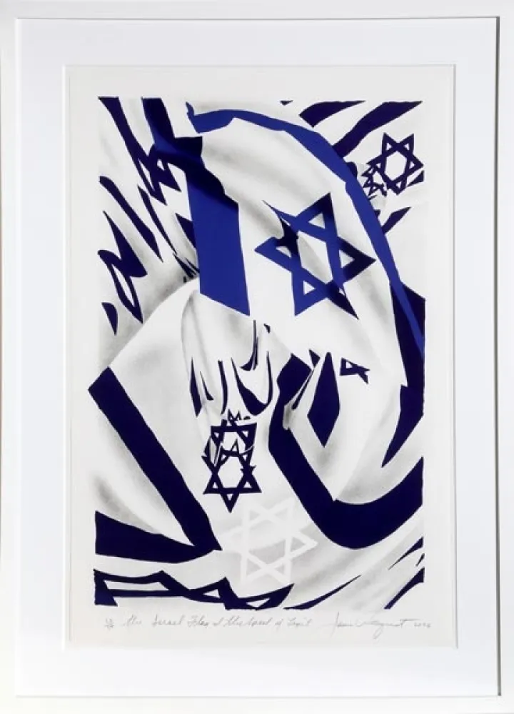 Lithografie Rosenquist - Israel Flag at the Speed of Light