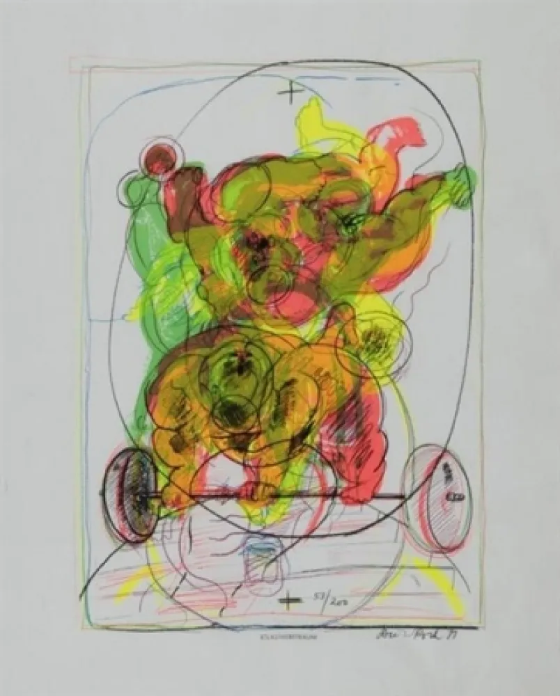 Lithografie Roth - SELBSTHEBETRAUM