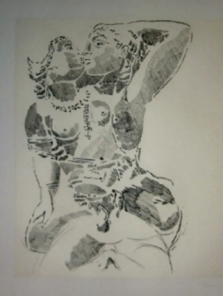 Ets En Aquatint Rouan  - Effacer la Notion 1