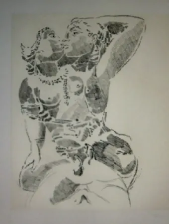 Ets En Aquatint Rouan  - Effacer la Notion 1