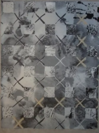 Zeefdruk Rouan  - La peau du Ciel 2