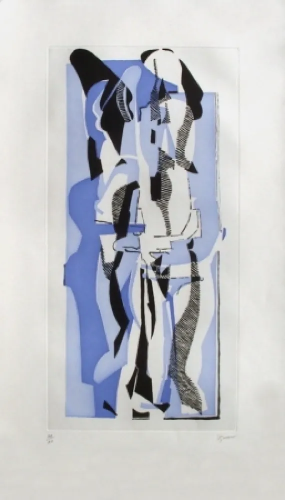 Ets En Aquatint Rouan  - Stuck 