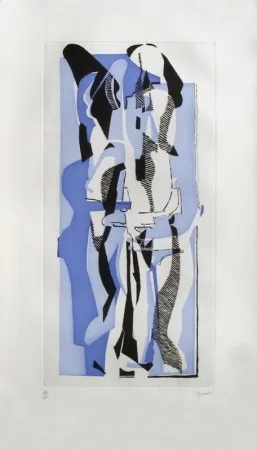 Ets En Aquatint Rouan  - Stuck 