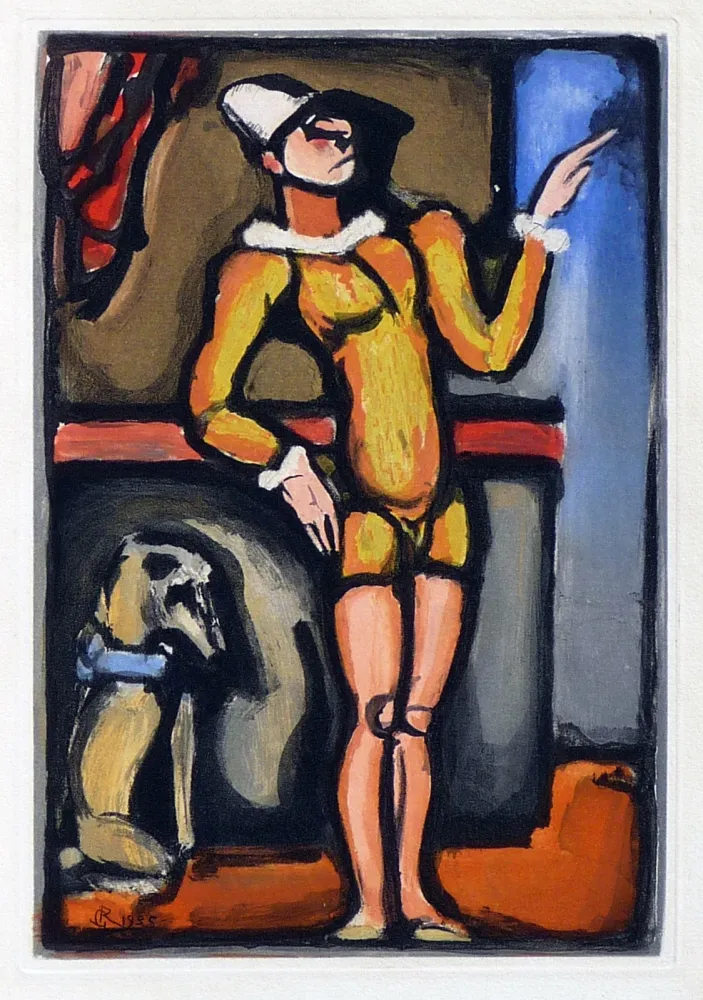 Ets En Aquatint Rouault - Cirque de L’Etoile Filante: Auguste
