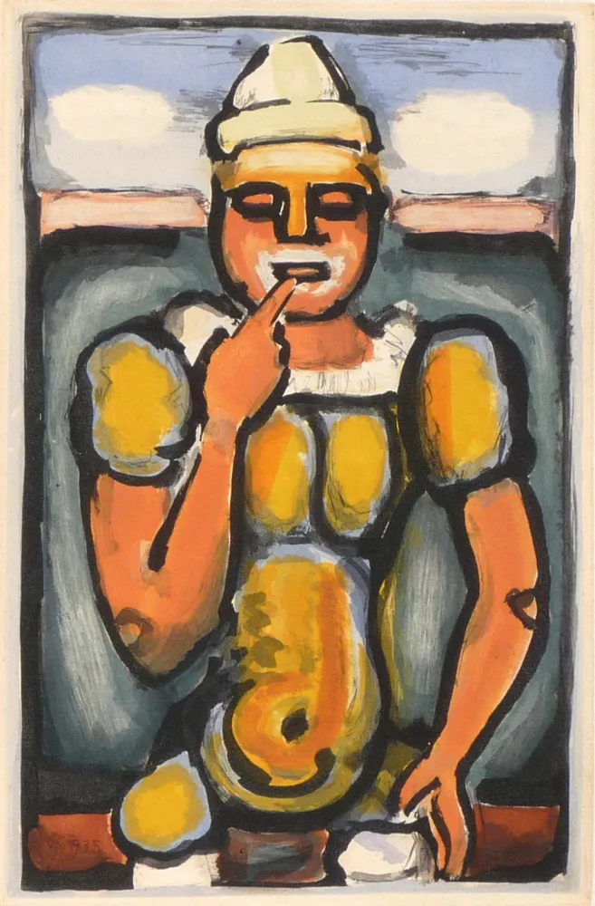 Ets En Aquatint Rouault - Cirque de L’Etoile Filante: Le Rencheri