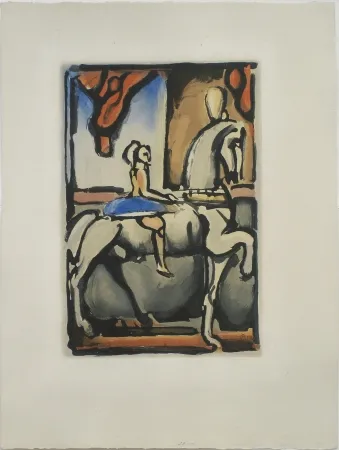 Aquatint Rouault - La Petite Ecuyere