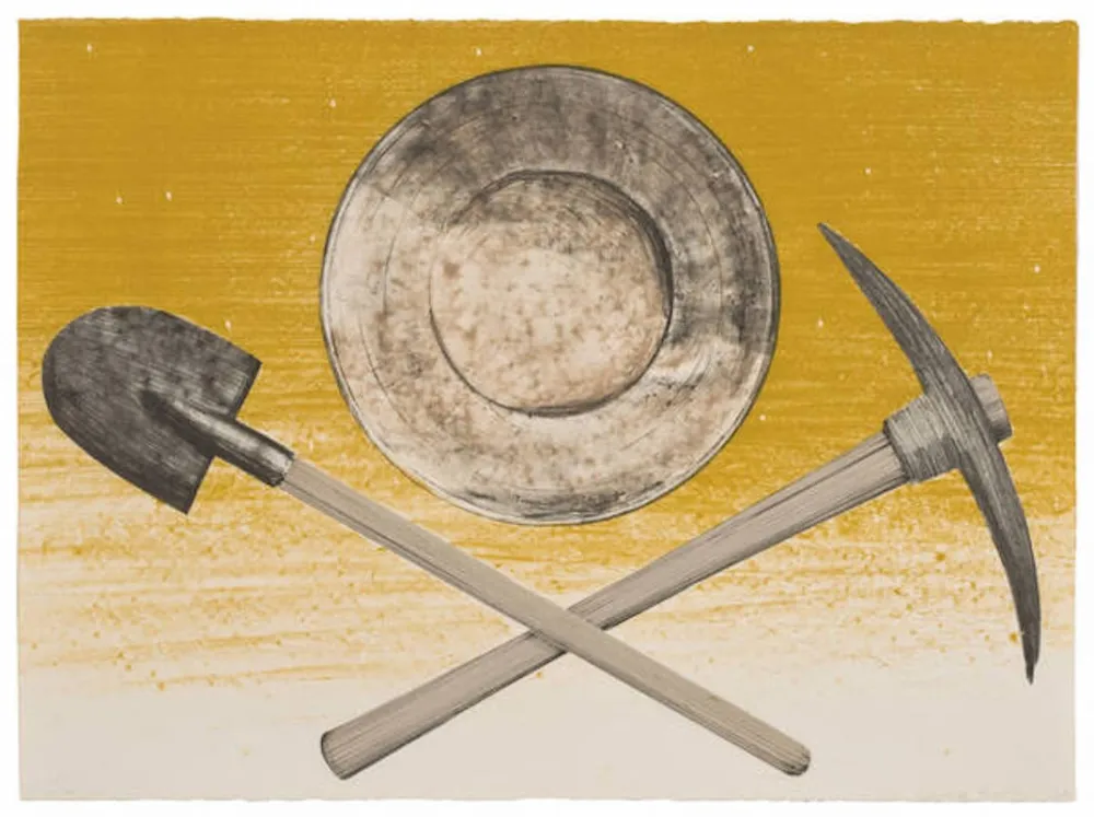 Lithografie Ruscha - Pick, Pan, Shovel