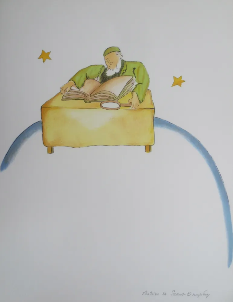 Lithografie Saint-Exupéry - Le géographe