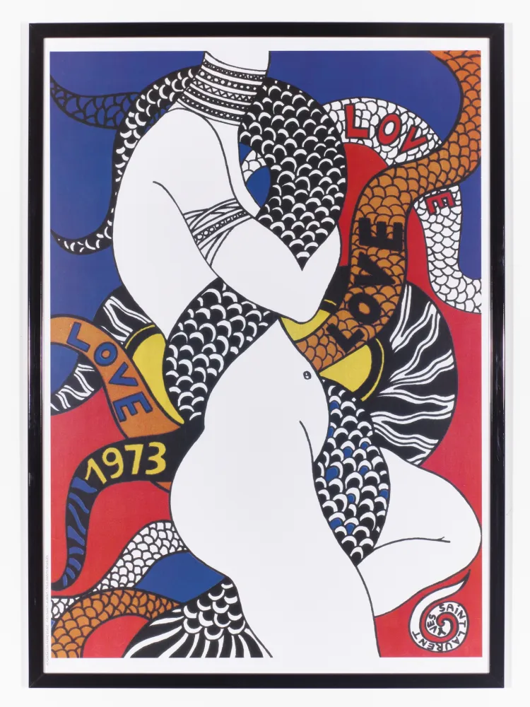 Poster Saint Laurent - LOVE 1973