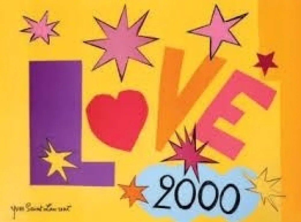 Poster Saint Laurent - Love 2000