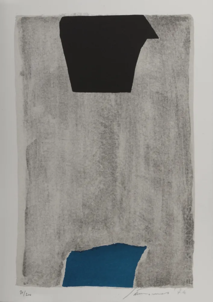 Lithografie Santomaso - Abstract Composition, 1974 - Hand-signed