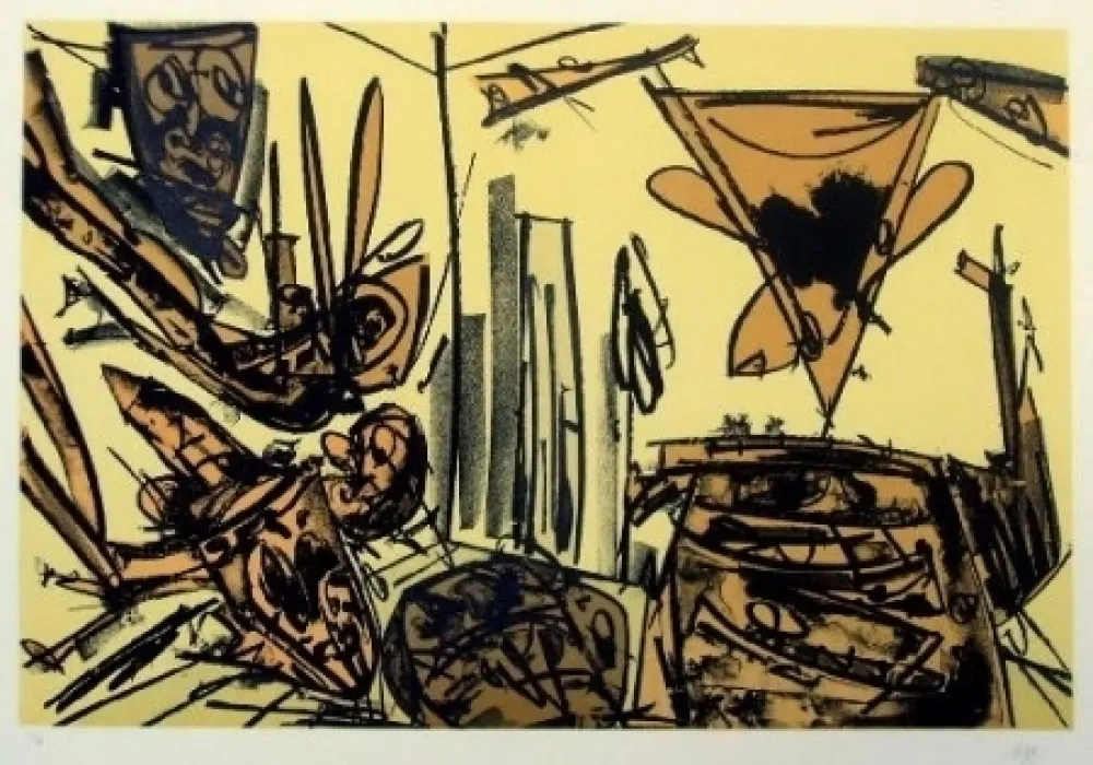 Lithografie Saura - Antonio Saura