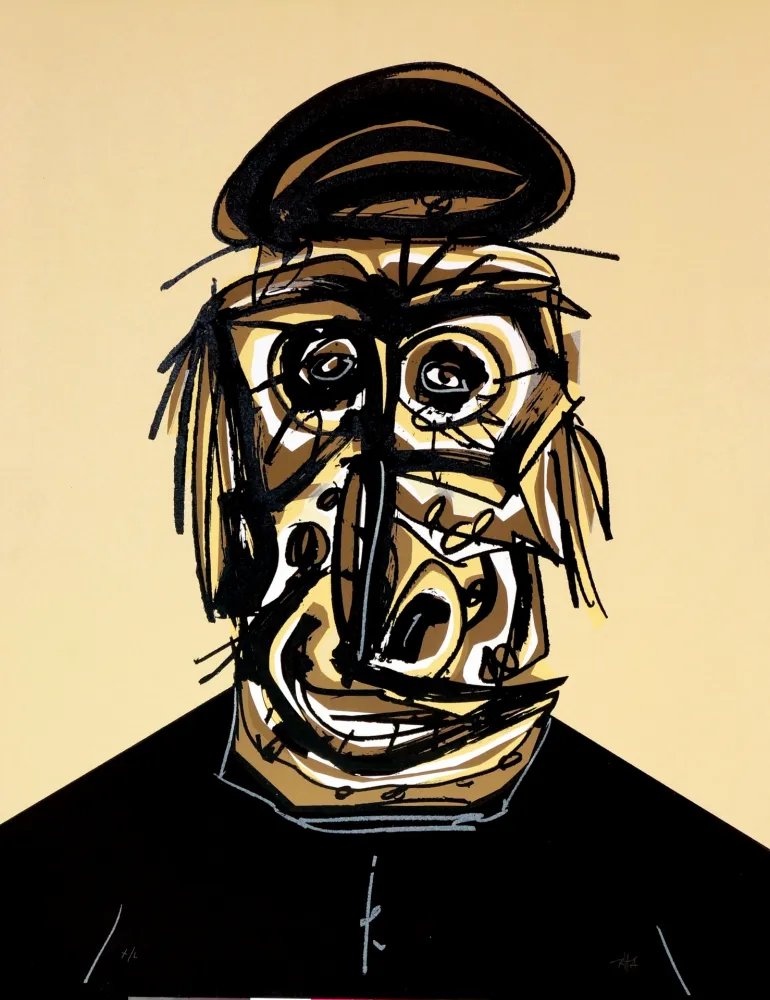 Lithografie Saura - Don, Une chaire d'ombre