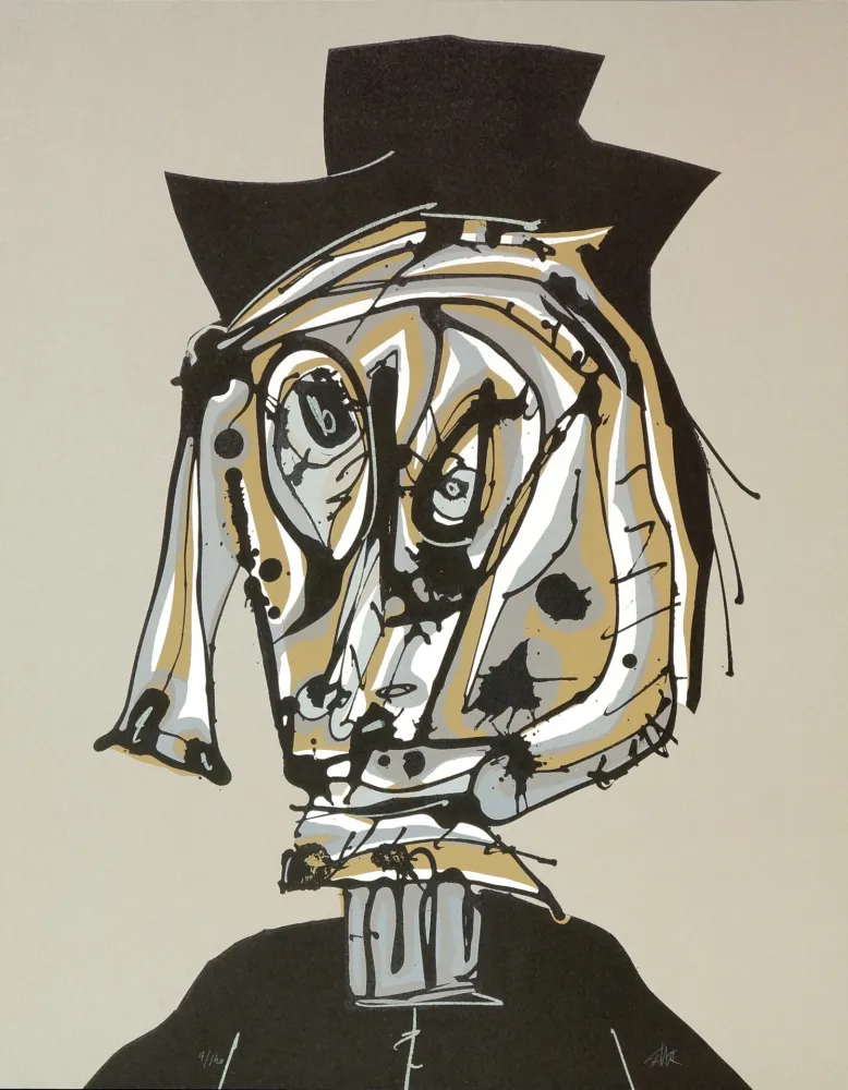 Lithografie Saura - Dora Maar visitada I