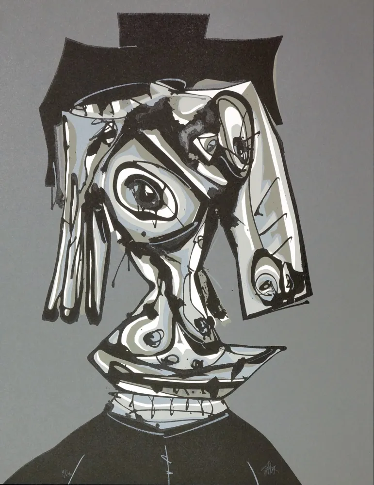 Lithografie Saura - Dora Maar visitada III