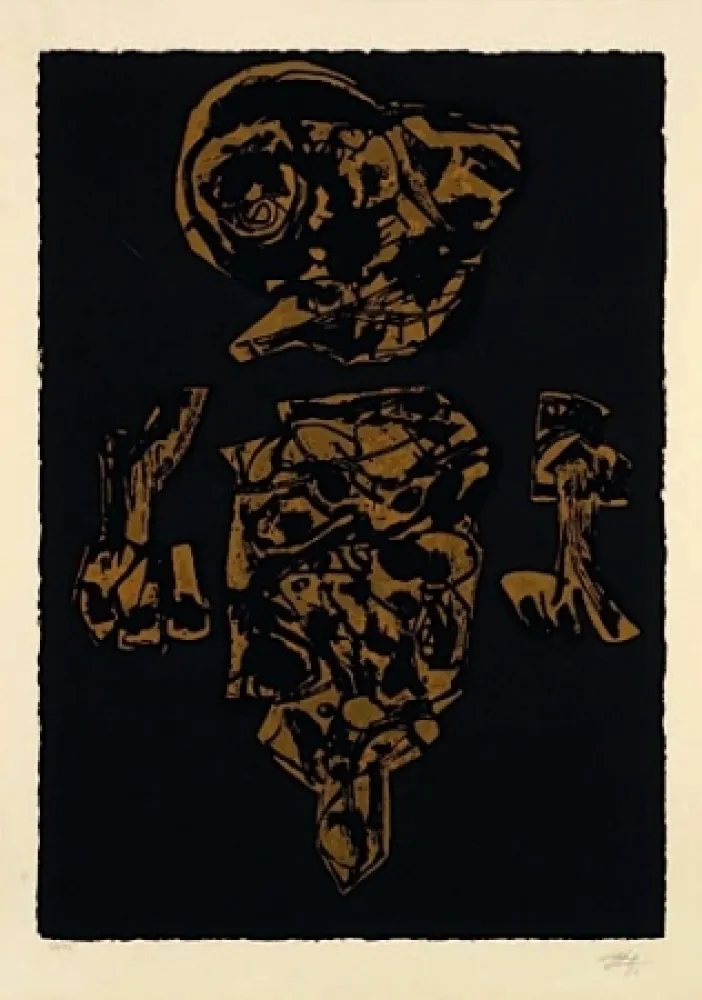 Lithografie Saura - EL VELON GOTEABA SOBRE SU TRAJEDE CEREMONIA