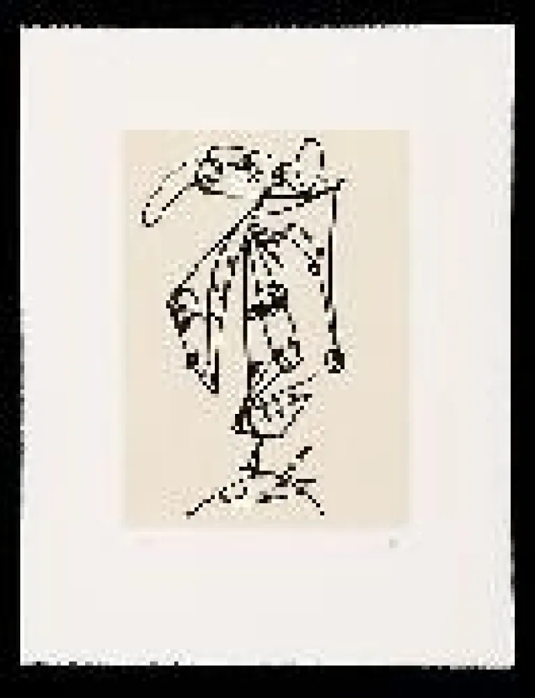 Ets En Aquatint Saura - Frauen portrait mit Hut 1