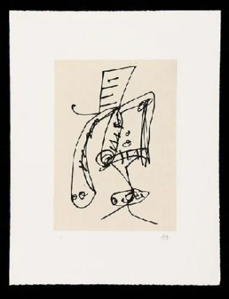 Ets En Aquatint Saura - FRAUEN PORTRAIT MIT HUT