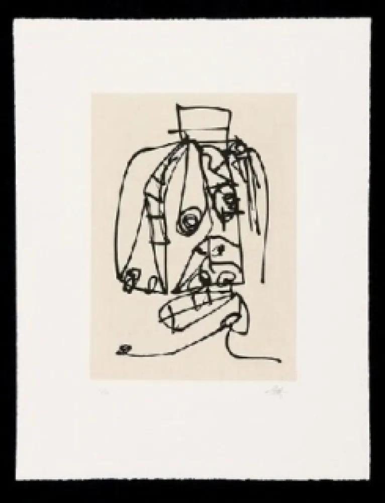 Ets En Aquatint Saura - Frauen Portrait mit Hut 3