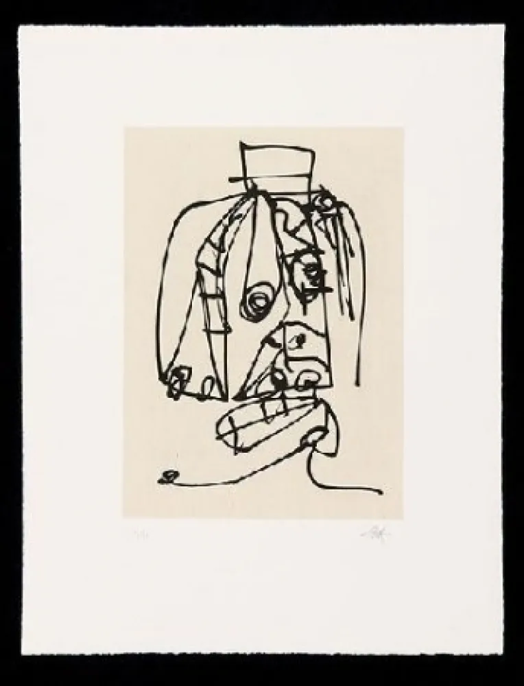 Ets En Aquatint Saura - Frauen Portrait Mit Hut - 8 etchings