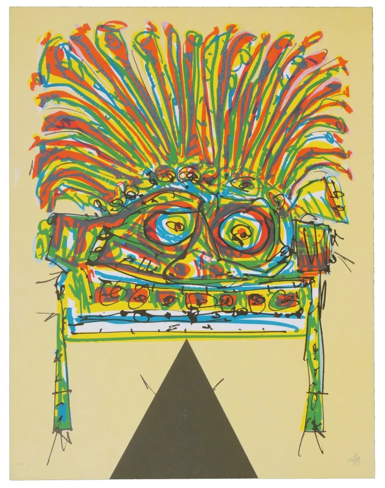 Lithografie Saura - India